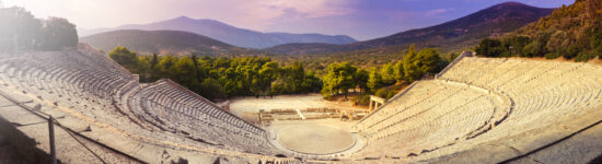 The stunning Epidaurus theatre