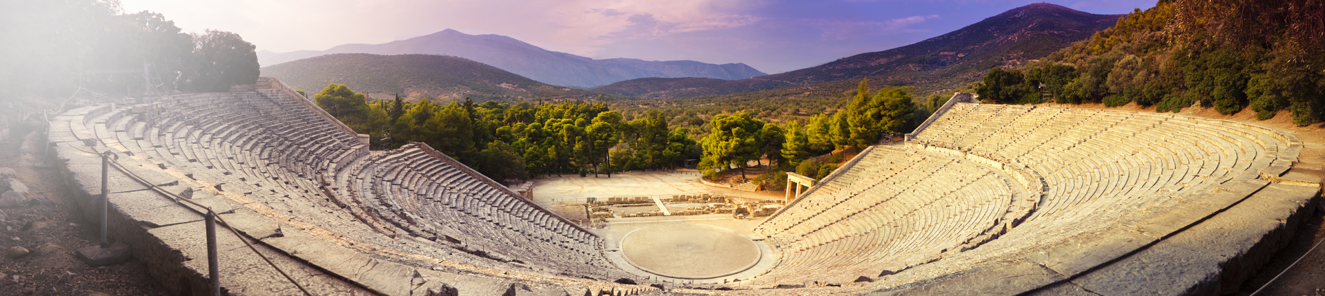 The stunning Epidaurus theatre